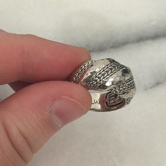 NWT JAI Sterling Silver Sukhothai Twist Dome Ring size 6 - Picture 4 of 5